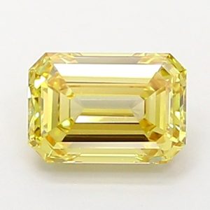 Emerald 0,98 ct Fancy Intense Yellow VS1