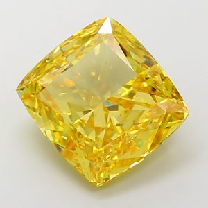 Cushion Modified 10,11 ct Fancy Vivid Yellow VS1