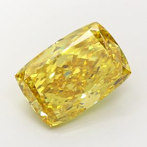 Cushion Modified 10,09 ct Fancy Vivid Yellow VS1