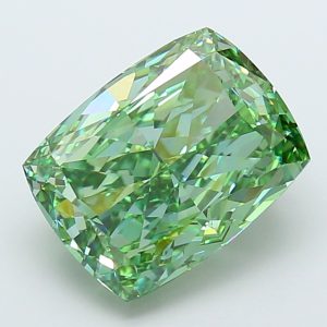 Cushion Modified 5,54 ct Fancy Vivid Green VS1