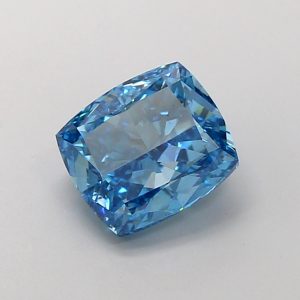 Cushion Modified 3,01 ct Fancy Vivid Blue VS2