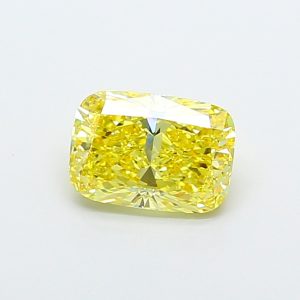 Cushion Modified 2,06 ct Fancy Vivid Yellow VS1