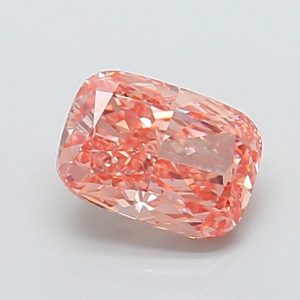 Cushion Modified 1,4 ct Fancy Vivid Brownish Pink VS1