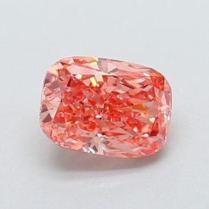 Cushion Modified 1,32 ct Fancy Vivid Orangy Pink VVS2