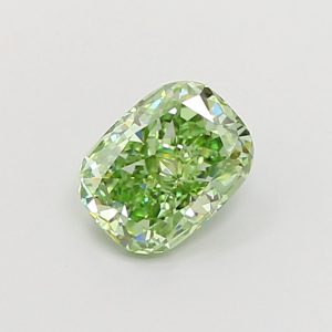 Cushion Modified 1,07 ct Fancy Vivid Green VVS2
