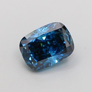 Cushion Modified 1,03 ct Fancy Vivid Blue VS2