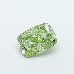 Cushion Modified 1,03 ct Fancy Vivid Green VVS2
