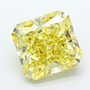 Square Radiant 12,03 ct Fancy Intense Yellow VS2
