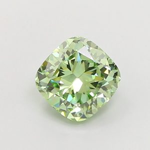 Square Cushion Modified 1,53 ct Fancy Vivid Green VS1