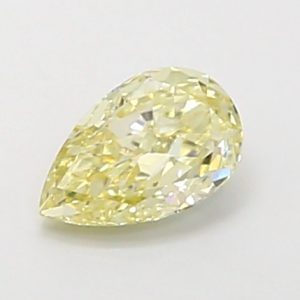 Pear 0,38 ct Fancy Vivid Yellow VS1