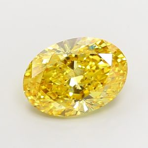 Oval Modified 5,54 ct Fancy Vivid Yellow VS1