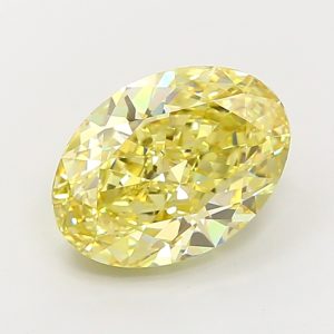 Oval Modified 5,11 ct Fancy Yellow VS1