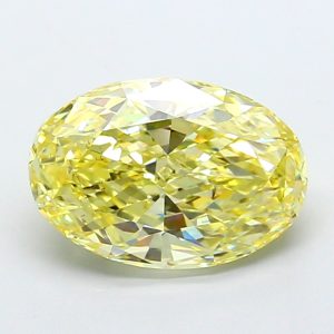 Oval Modified 4,02 ct Fancy Intense Yellow VS2