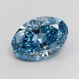 Oval Modified 2,54 ct Fancy Vivid Blue VS1
