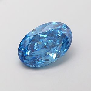 Oval Modified 2,01 ct Fancy Vivid Blue VS2