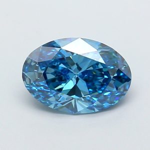 Oval 2,01 ct Fancy Vivid Blue VVS2