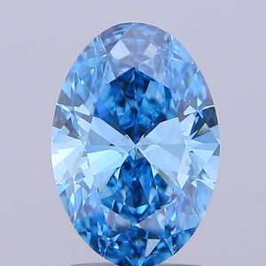 Oval 1.86 ct Fancy Vivid Blue VVS2