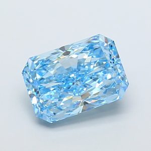 Radiant 4.05 ct Fancy Vivid Blue VVS2