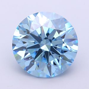 Round 4,02 ct Fancy Vivid Blue VS1