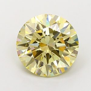 Round 3,94 ct Fancy Light Yellow VS1