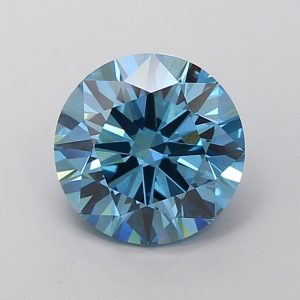 Round 2.49 ct Fancy Vivid Blue VS1