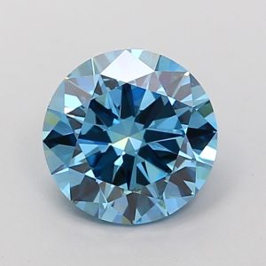 Round 1.7 ct Fancy Vivid Blue VS2