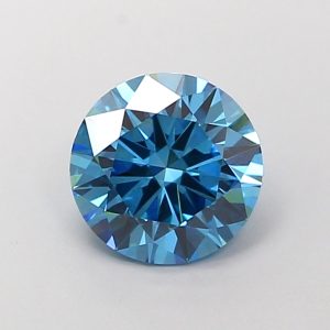 Round 1.7 ct Fancy Vivid Blue VS1
