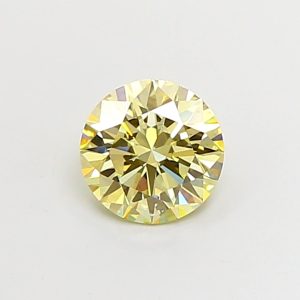 Round 1,09 ct Fancy Light Yellow VS2