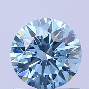 Round 0.96 ct Fancy Vivid Blue SI2