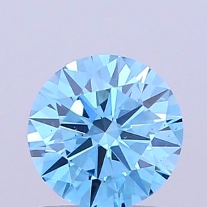 Round 0,9 ct Fancy Vivid Blue VS2