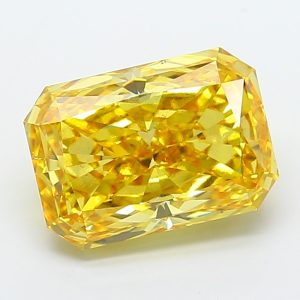 Radiant 8.04 ct Fancy Vivid Yellow VS2