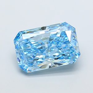 Radiant 4.03 ct Fancy Vivid Blue VS1