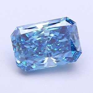 Radiant 1,78 ct Fancy Vivid Blue VVS2