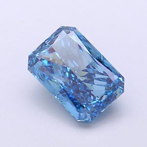 Radiant 1,64 ct Fancy Vivid Blue VS1