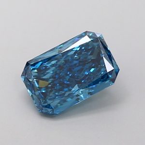 Radiant 1,09 ct Fancy Vivid Blue VS2