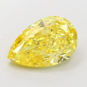 Pear Modified 5,03 ct Fancy Vivid Yellow VS2