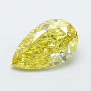 Pear Modified 2,51 ct Fancy Intense Yellow VS1
