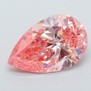 Pear 2.91 ct Fancy Vivid Pink VS2