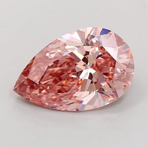Pear 2,65 ct Fancy Intense Brownish Pink VVS2