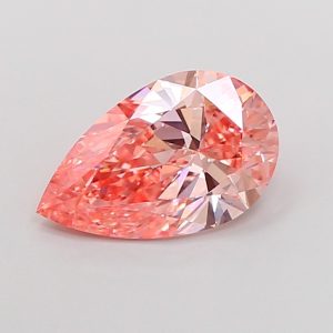 Pear 2 ct Fancy Vivid Pink VVS2