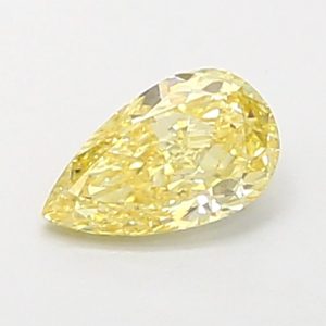 Pear 0,34 ct Fancy Vivid Yellow VS1