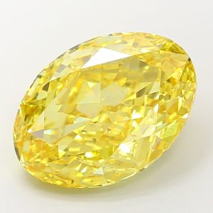 Oval Modified 8.14 ct Fancy Vivid Yellow VS2