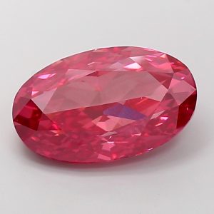Oval Modified 7,48 ct Fancy Vivid Red VS2
