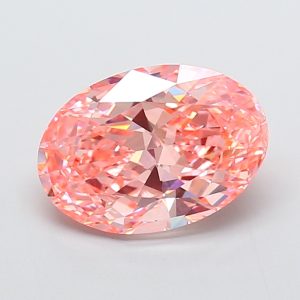 Oval Modified 4.16 ct Fancy Vivid Pink VVS2