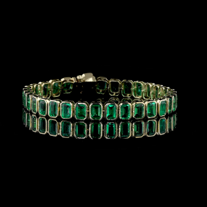 EMERALD GEMS TENNIS BRACELET